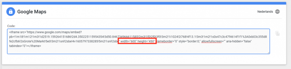 Integreer Google Maps in je website door de code in te sluiten en toe te voegen aan je website. Dit zorgt ervoor dat jouw bedrijf beter vindbaar is in Google.